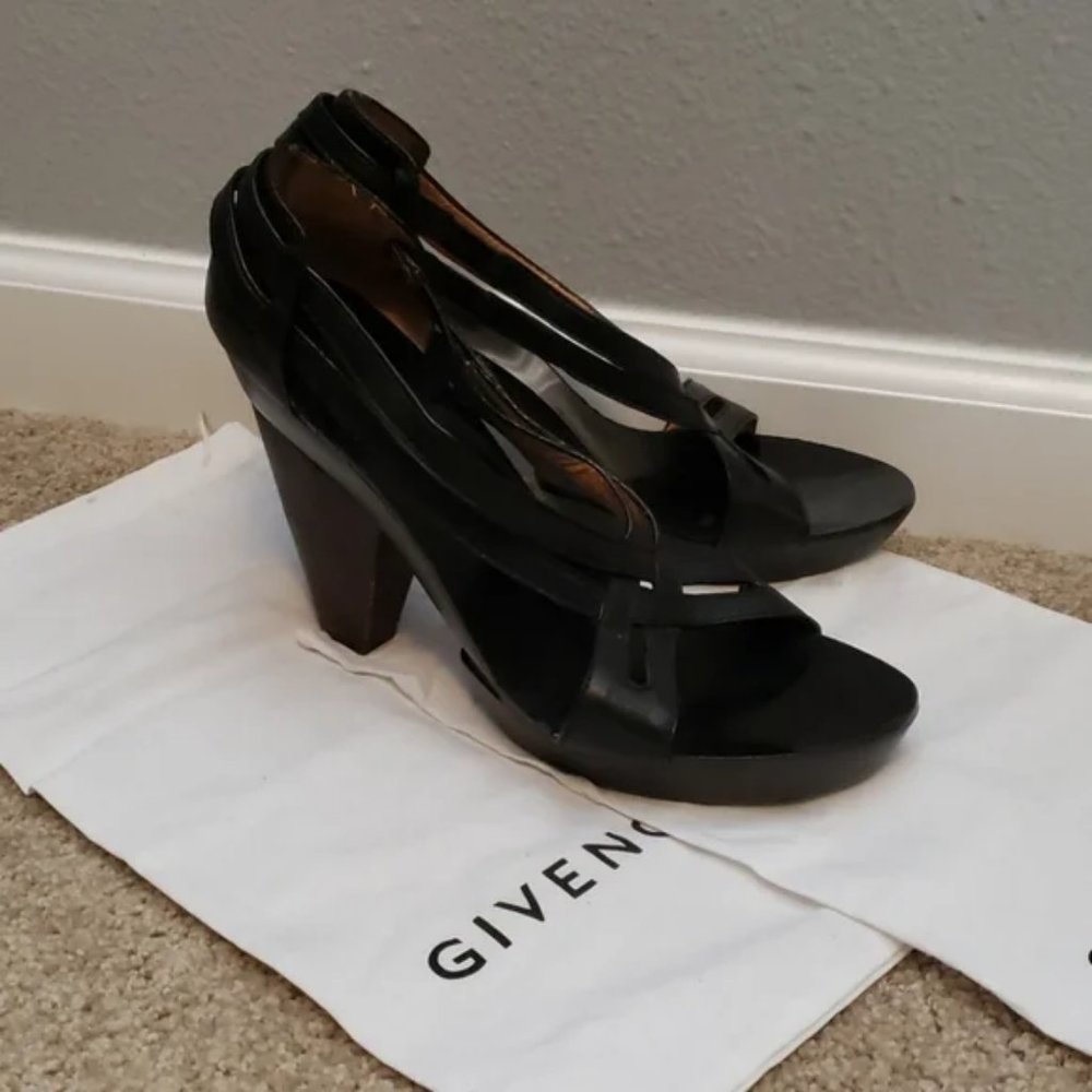 Givenchy strappy Geometric Wedge Heels - Picture 3 of 8